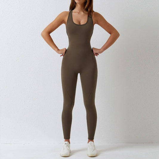 GYM Romper Backless Set Fitness Bodysuit Siamese Sportswear Women Jumpsuit Buttery-Soft One-Piece Playsuit Yoga Suit